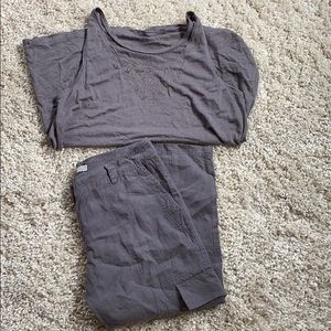 Eileen fisher linen outfit